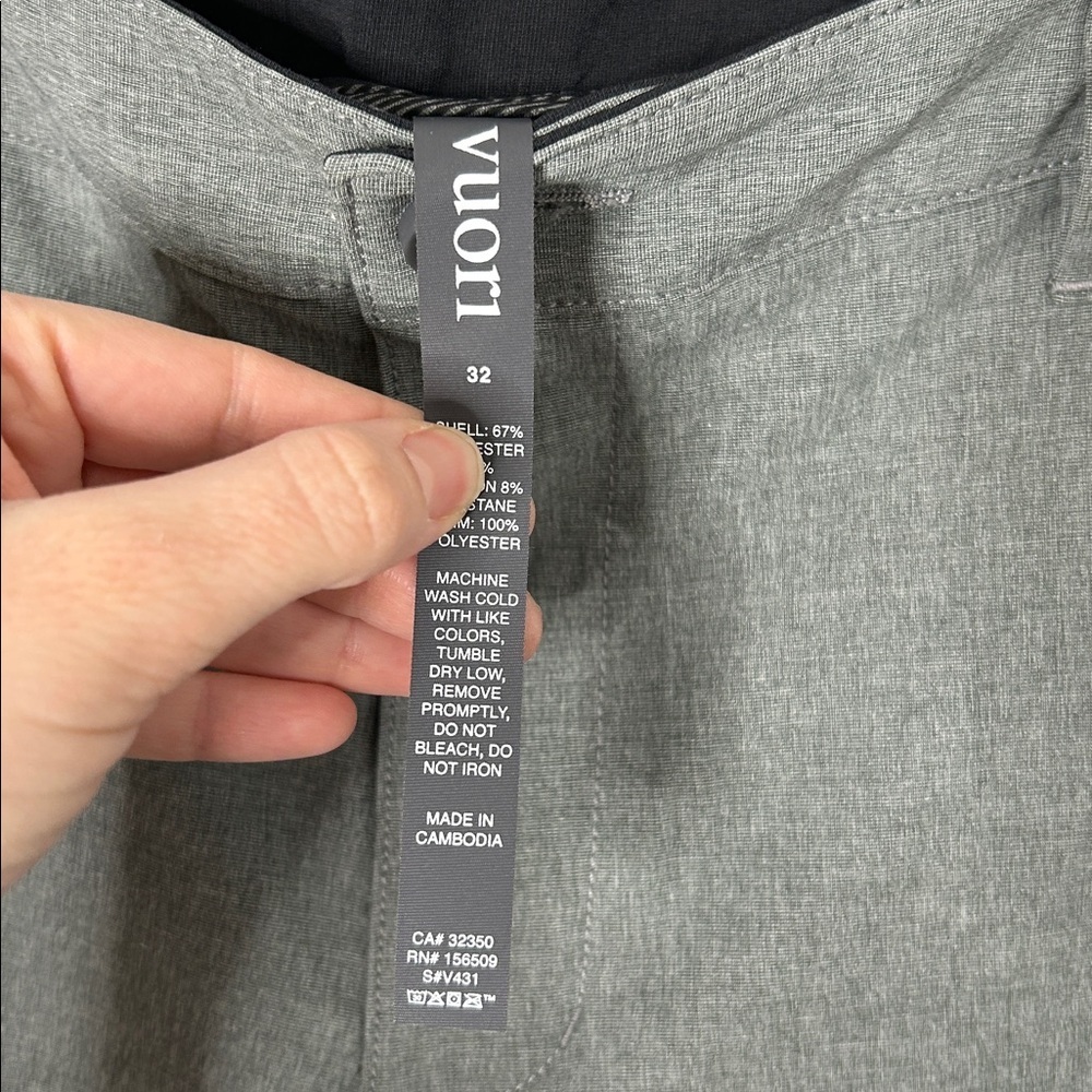 Vuori Men’s Aim Pant in Concrete Gray NWT - Picture 4 of 10